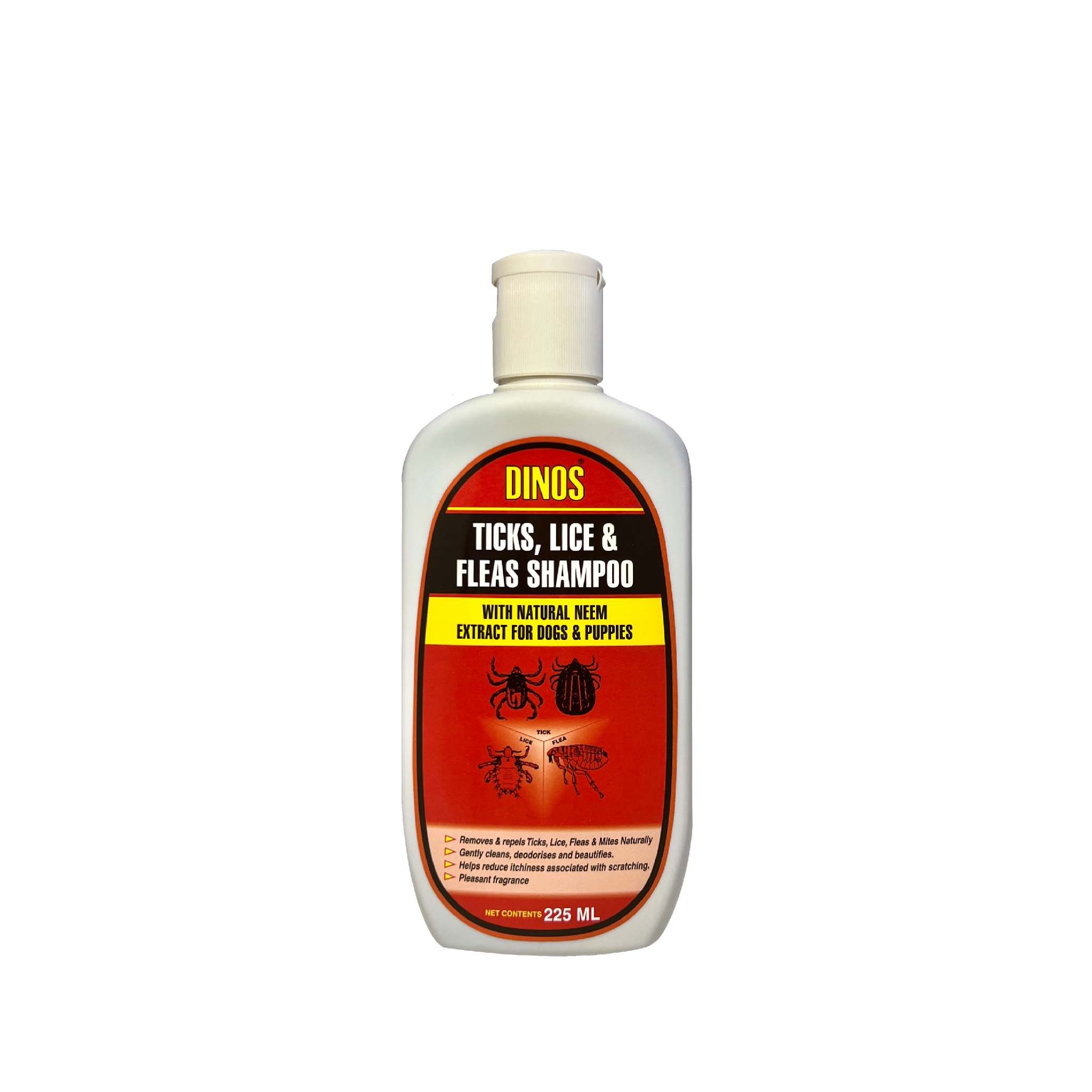 Dinos Ticks Dog Shampoo 225ml
