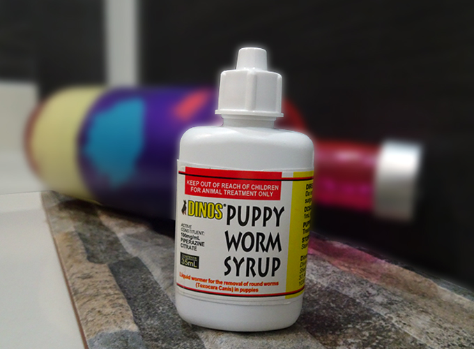 Dinos puppy worm syrup